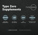 Type Zero Alpha GPC bottle on a wooden table