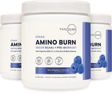 Type Zero Amino Burn Vegan BCAA Powder with workout gear