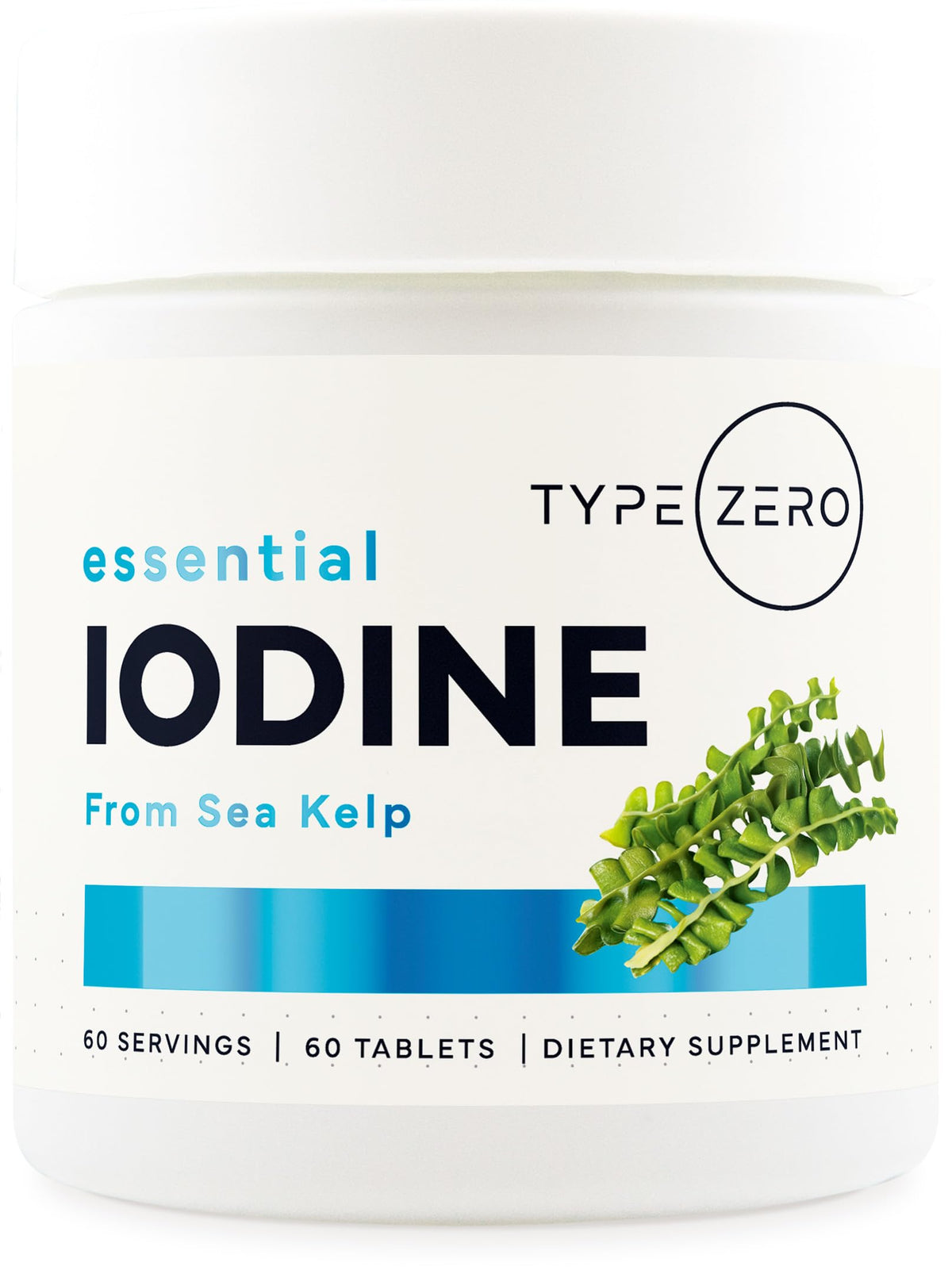 Type Zero Clean Iodine Tablets 325 MCG front view
