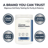 Type Zero Creatine Monohydrate 500g side view showing packaging details