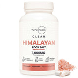 Type Zero Himalayan Salt Capsules 1000mg bottle front view
