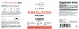 Type Zero Himalayan Salt Capsules 1000mg bottle with a glass of water