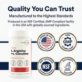 Type Zero L-Arginine Capsules with measuring spoon