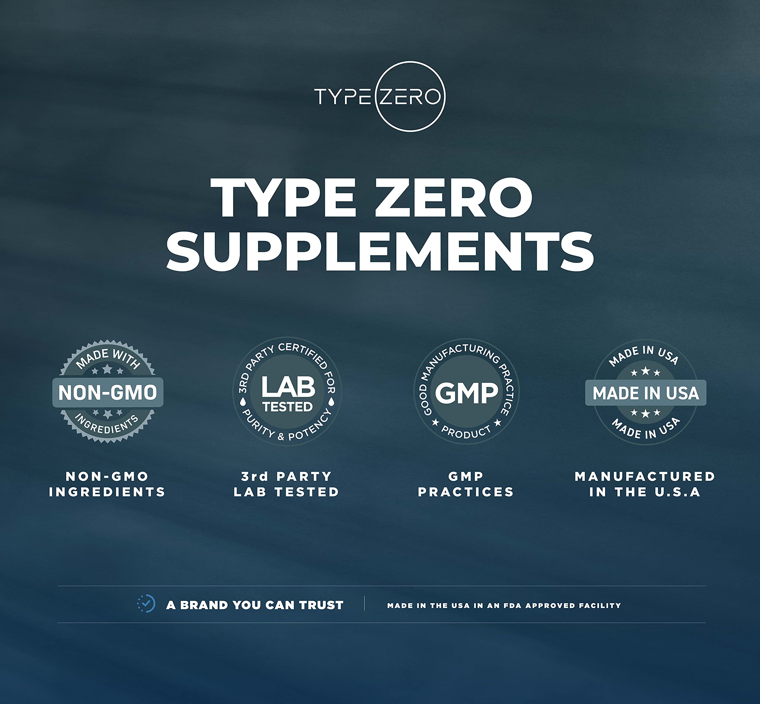 Type Zero L-Glutamine Powder side view