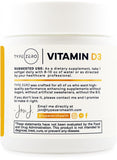 Type Zero Vitamin D3 Softgels side view with label details