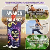 tzaxyan Beef Organ Supplement for Women capsule close-up