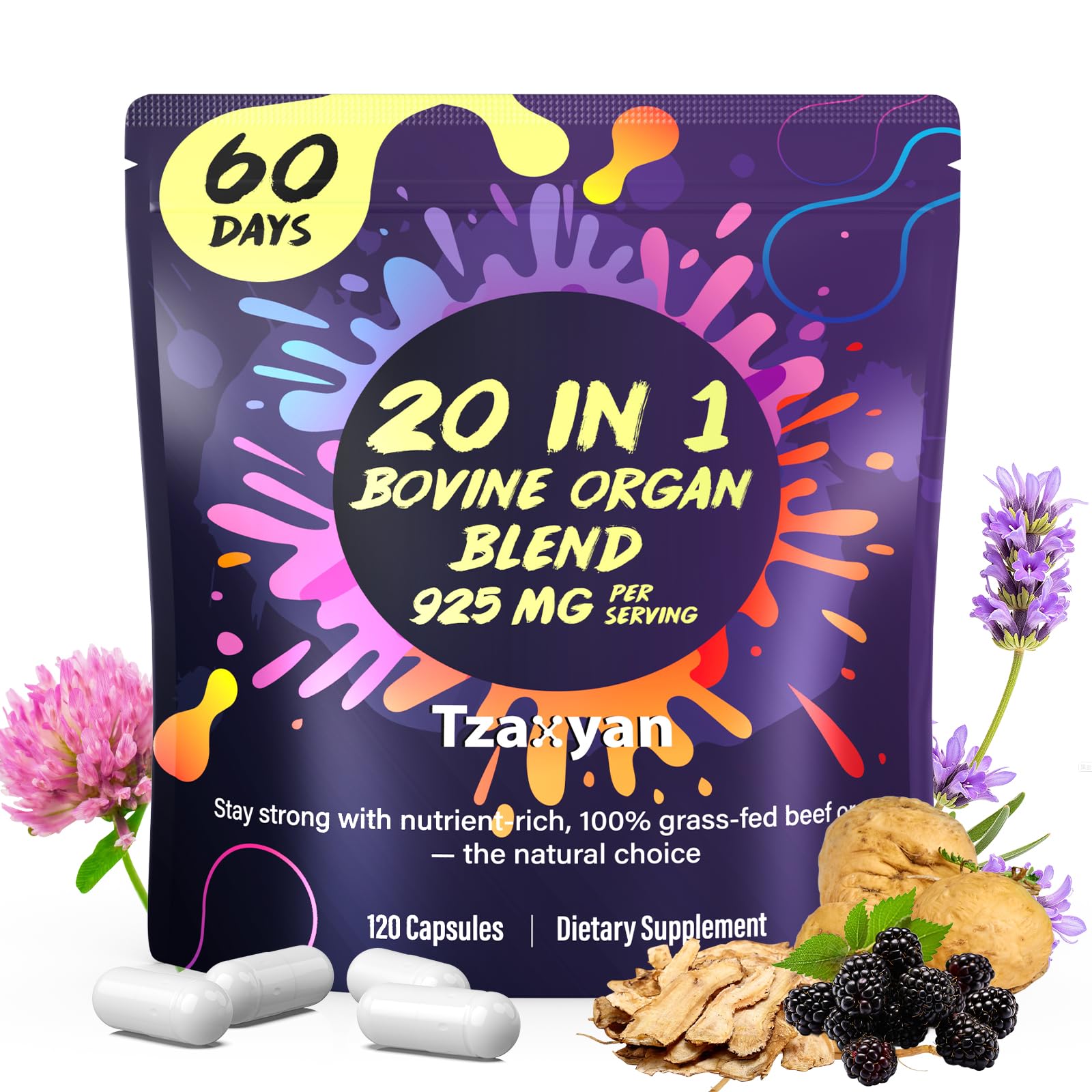 tzaxyan Beef Organ Supplement for Women front view