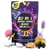 tzaxyan Beef Organ Supplement for Women front view with packaging