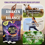 tzaxyan Beef Organ Supplement for Women side view