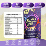 tzaxyan Beef Organ Supplement for Women with fresh herbs