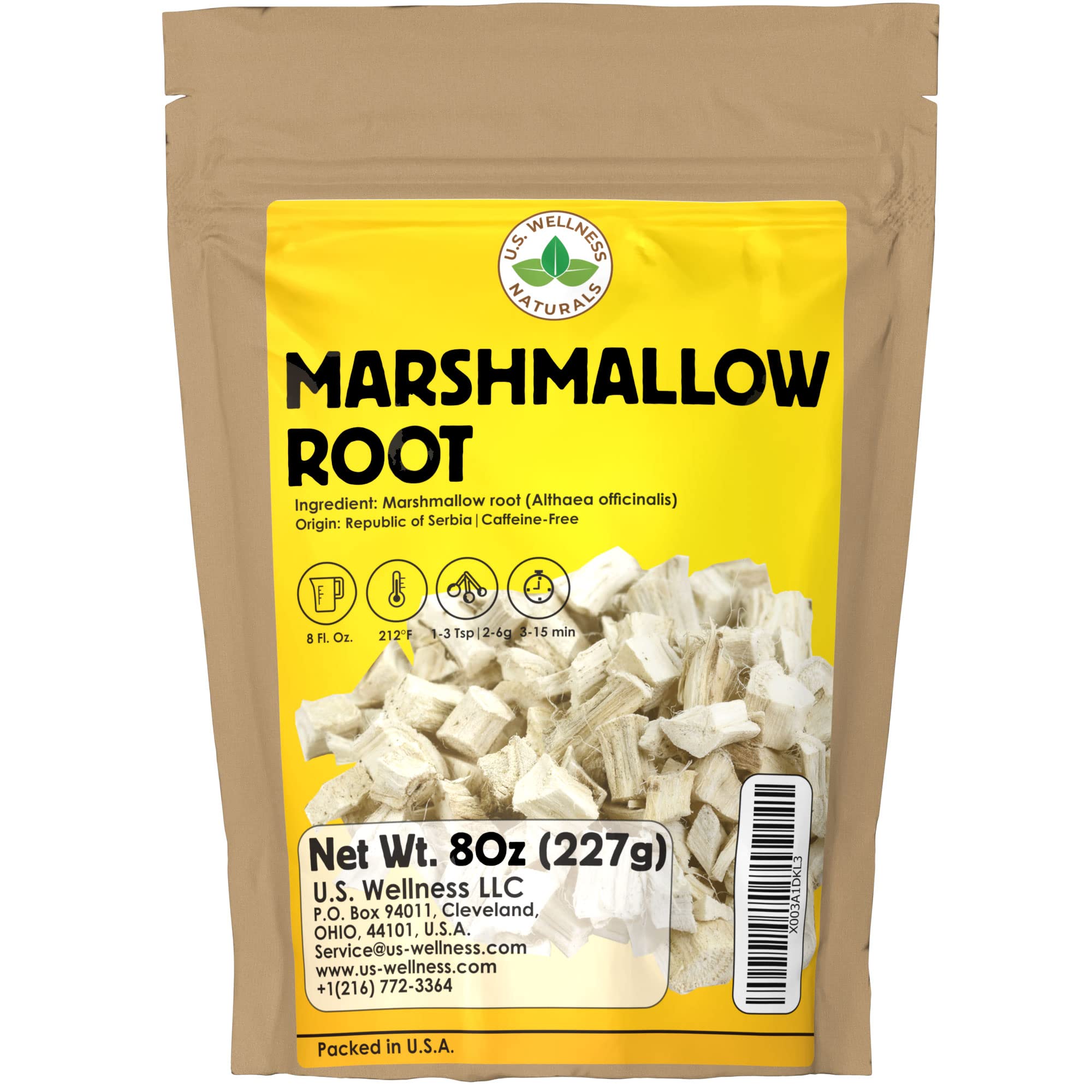 U.S. Wellness Naturals Marshmallow Root Tea 227g front view