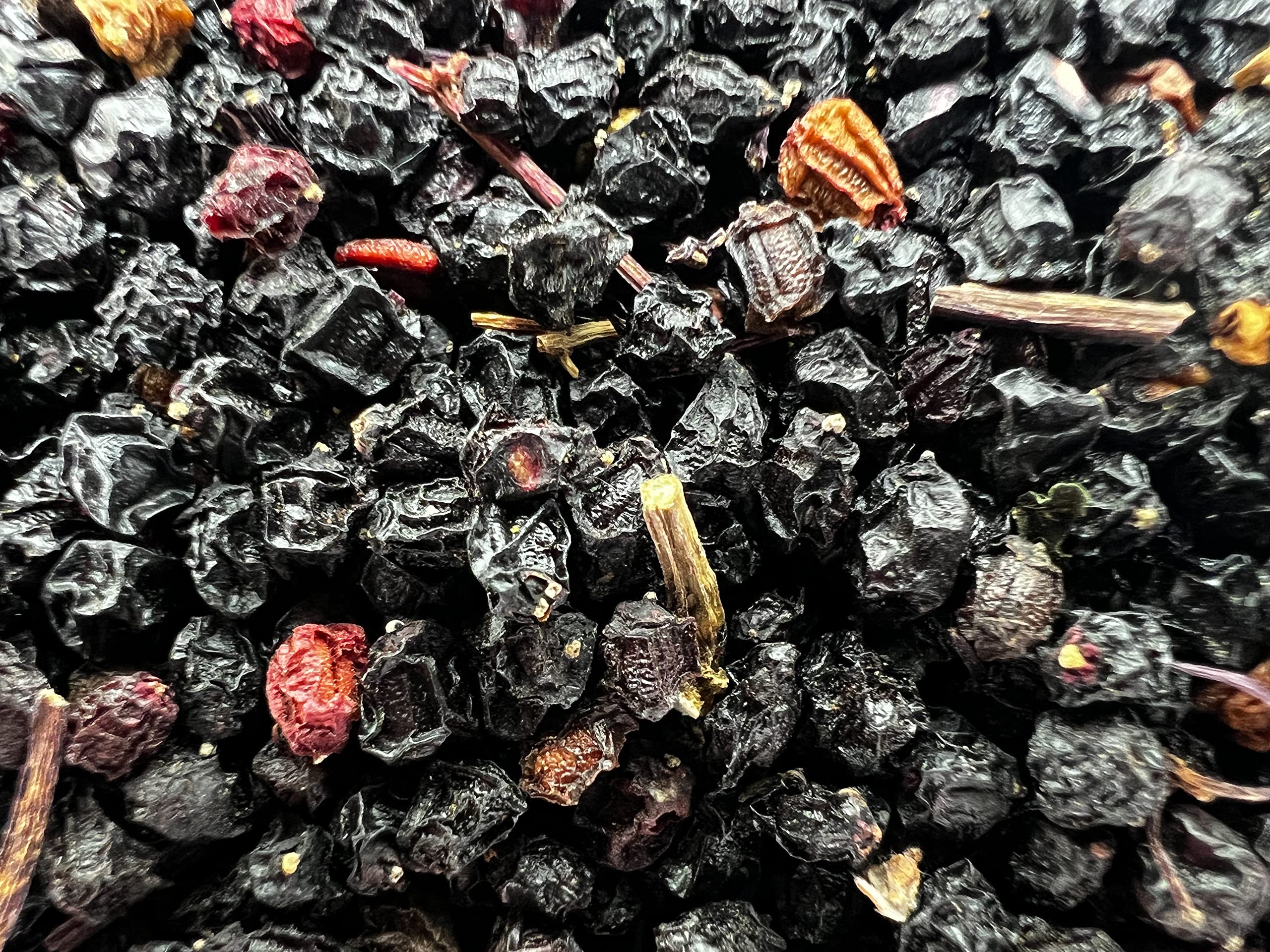 U.S. Wellness Naturals Organic Dried Elderberries in a bowl
