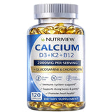 Uagain NutriView Calcium D3 K2 B12 Softgels packaging front view