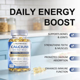 Uagain NutriView Calcium D3 K2 B12 Softgels side view showing softgel