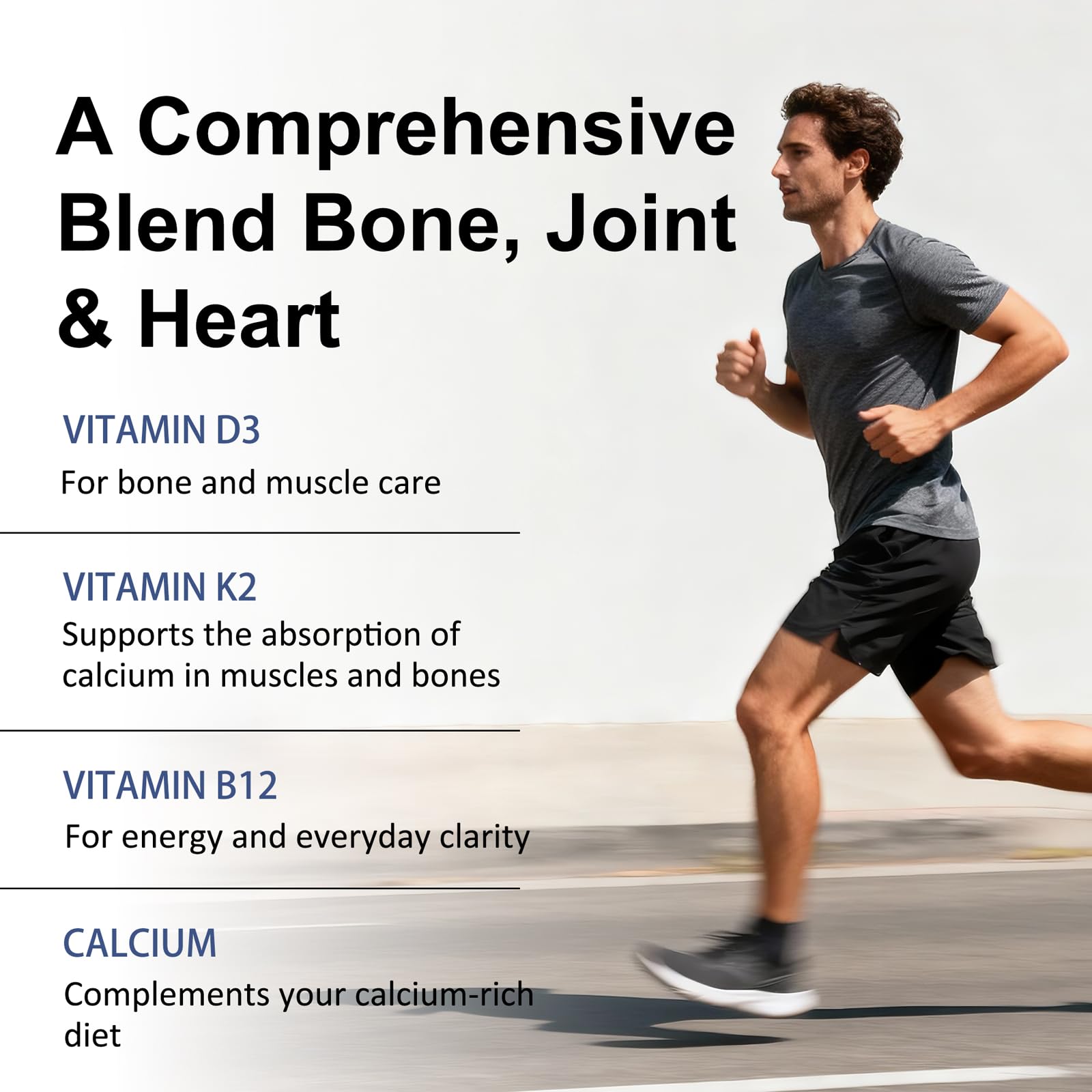 Uagain NutriView Calcium D3 K2 B12 Softgels with nutrition facts