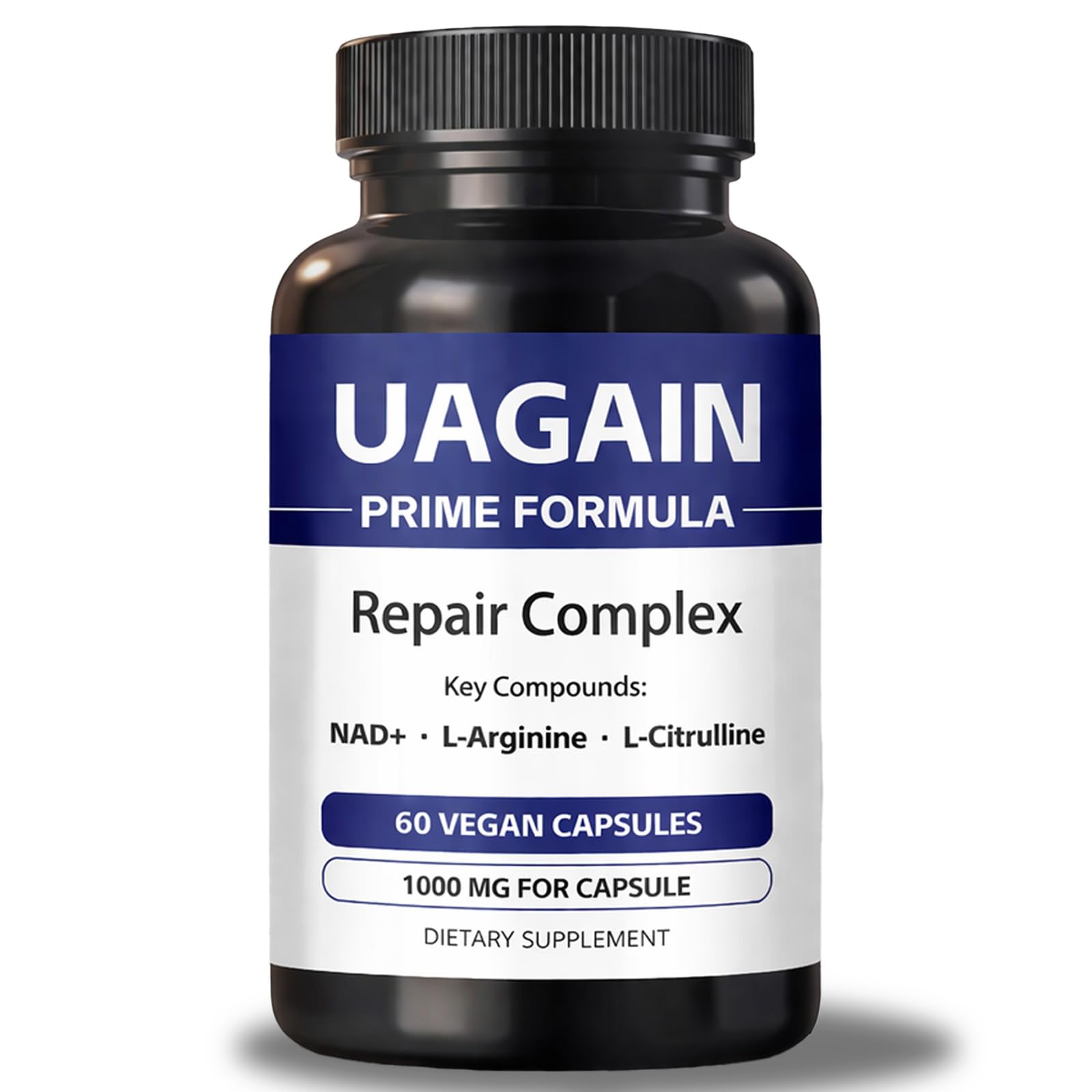 Uagain Repair Complex Capsules for Men front view with packaging