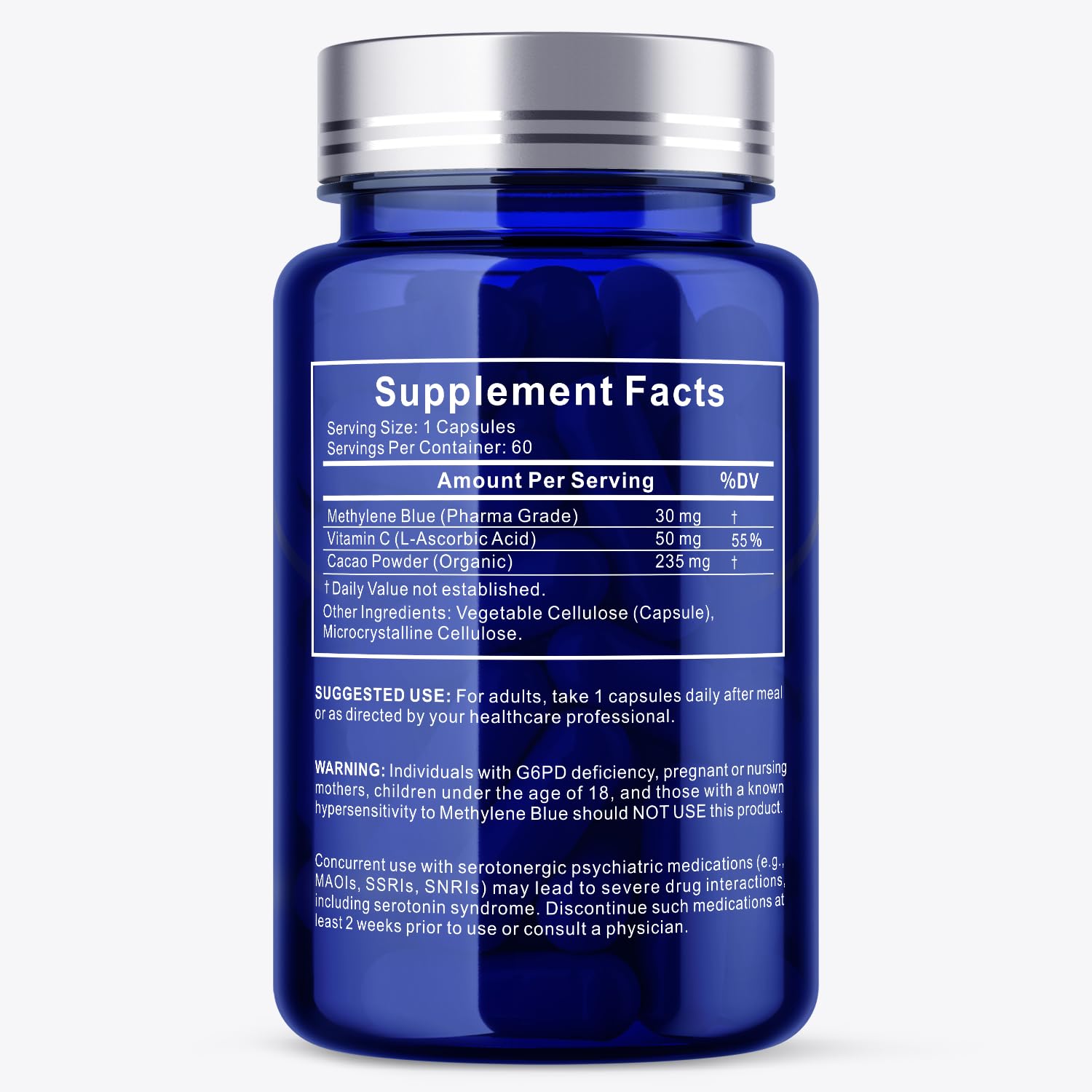 UBEEKOO Methylene Blue Supplement with a measuring spoon