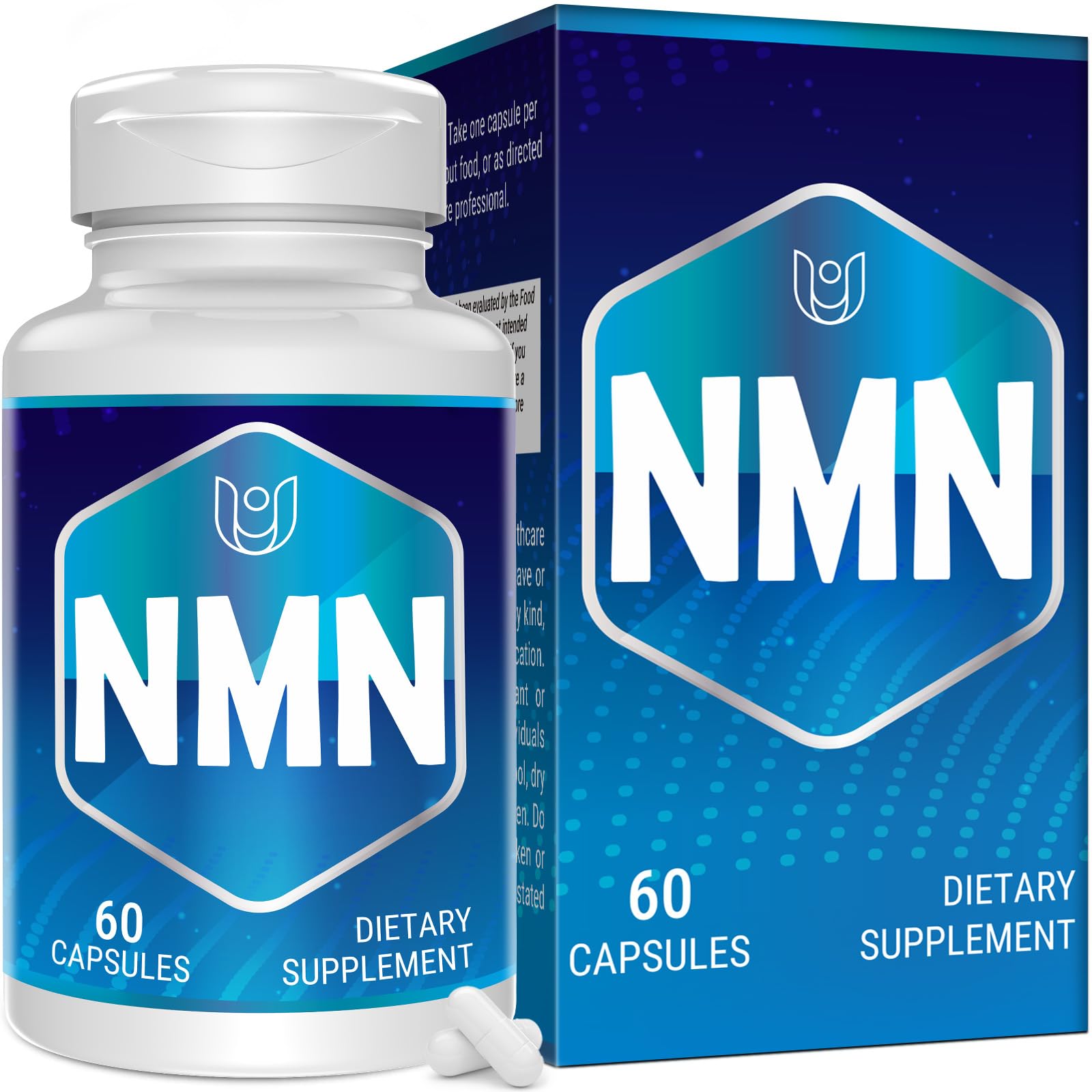 Ucessuyy NMN Supplement bottle front view with 60 capsules