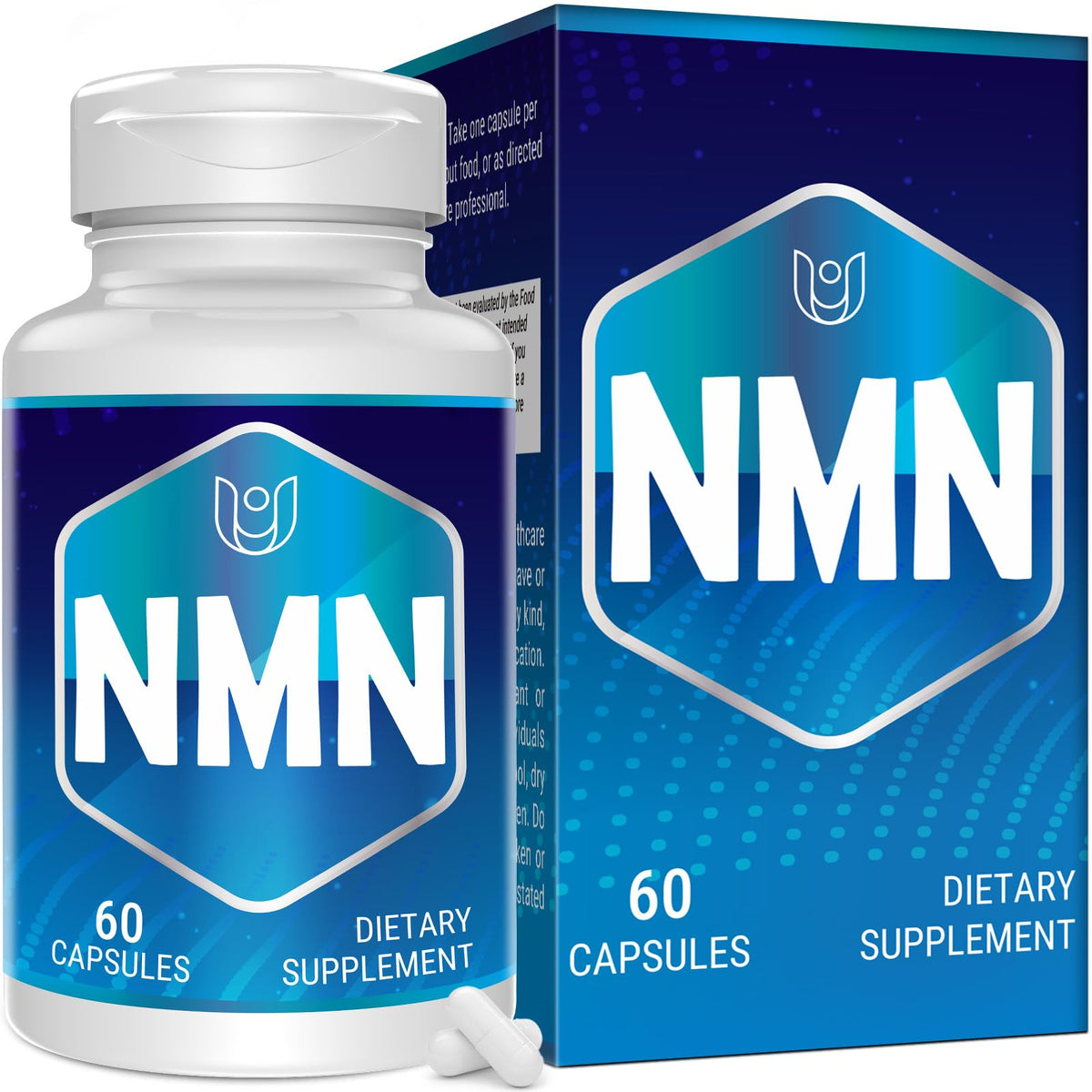 Ucessuyy NMN Supplement bottle front view with 60 capsules