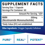 Ucessuyy NMN Supplement ingredients list on label