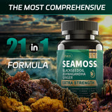 Uheco Sea Moss Capsules showing the capsule size