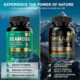 Uheco Sea Moss capsules side view showing capsule size