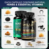 Uheco Shilajit capsules side view showing capsule size