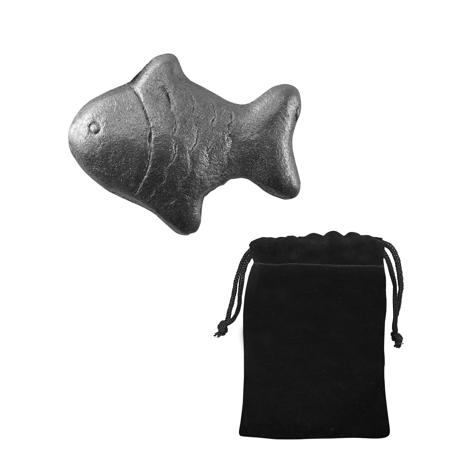 uimomn Iron Fish front view with polished finish