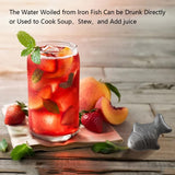 uimomn Iron Fish with lemon juice for rust removal