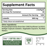 Ulmubra Liposomal Luteolin 500MG Softgels on a wooden table