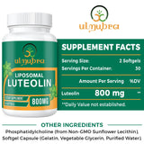 Ulmubra Liposomal Luteolin 800mg Softgels ingredients list