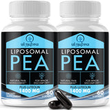 Ulmubra Liposomal PEA Supplement 1300mg softgel capsules front view