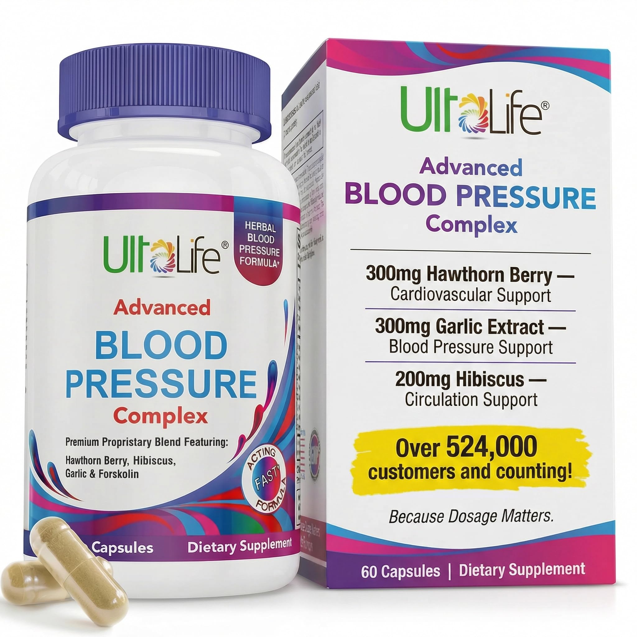 ULTALIFE Advanced Blood Pressure Support Supplement front view