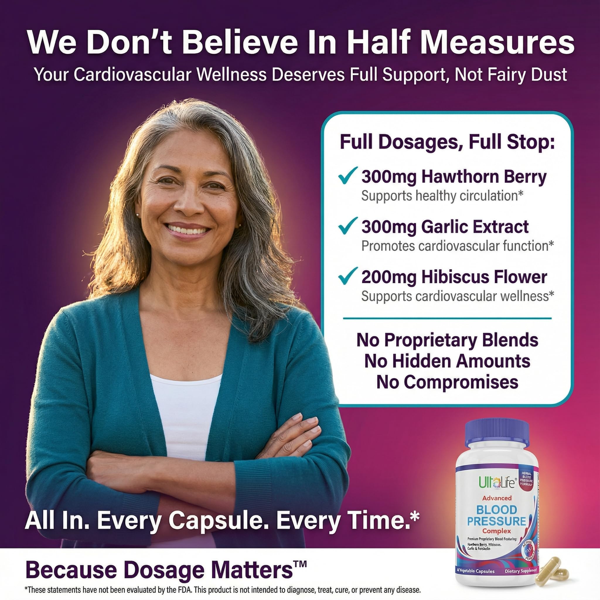 ULTALIFE Advanced Blood Pressure Support Supplement packaging