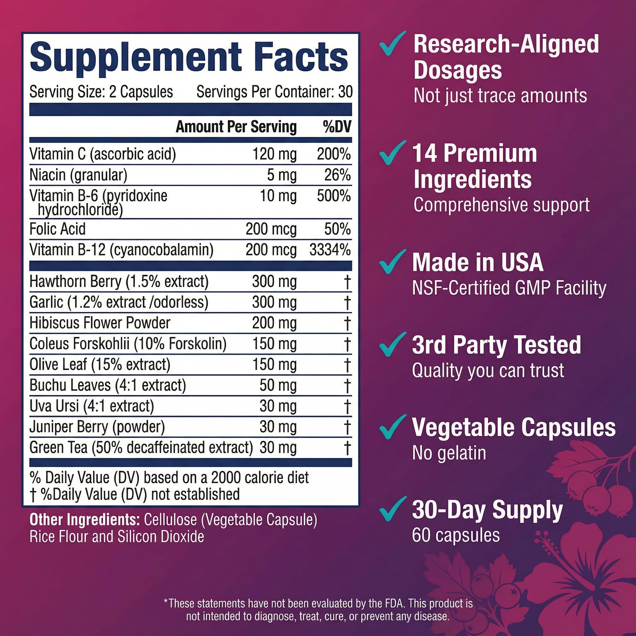 ULTALIFE supplement ingredients list