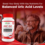 ULTALIFE Uric Acid Support Supplement capsules in hand