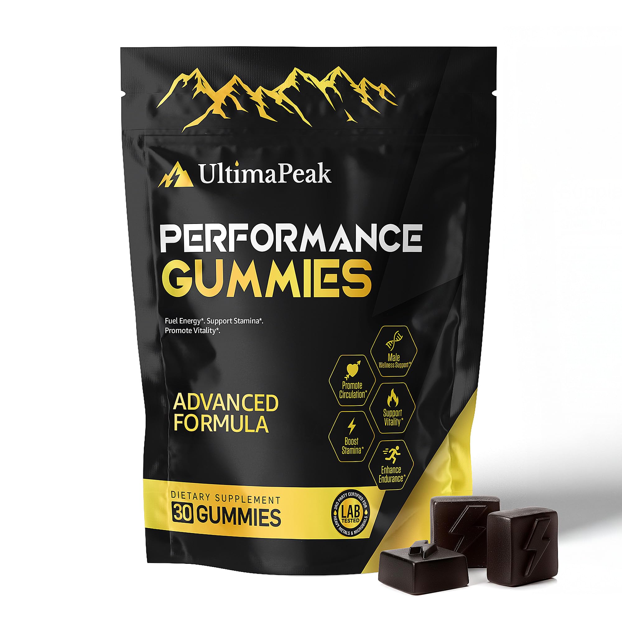 UltimaPeak Shilajit Gummies 3000mg front view