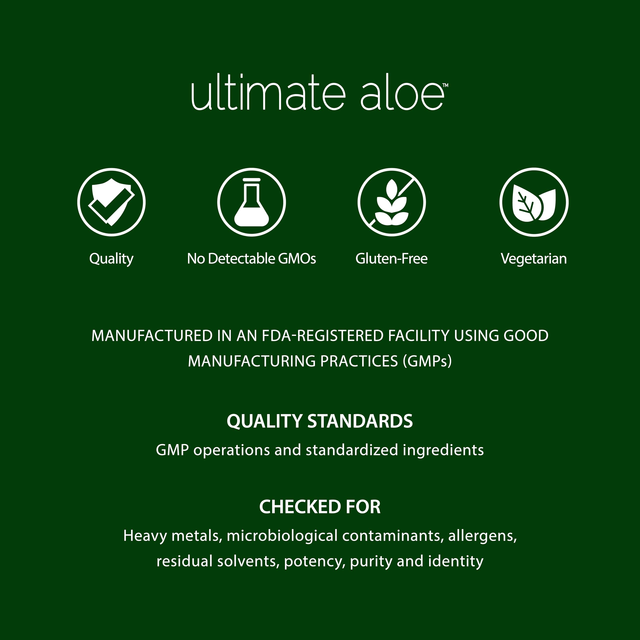 Ultimate Aloe Strawberry Kiwi Aloe Vera Juice label close-up