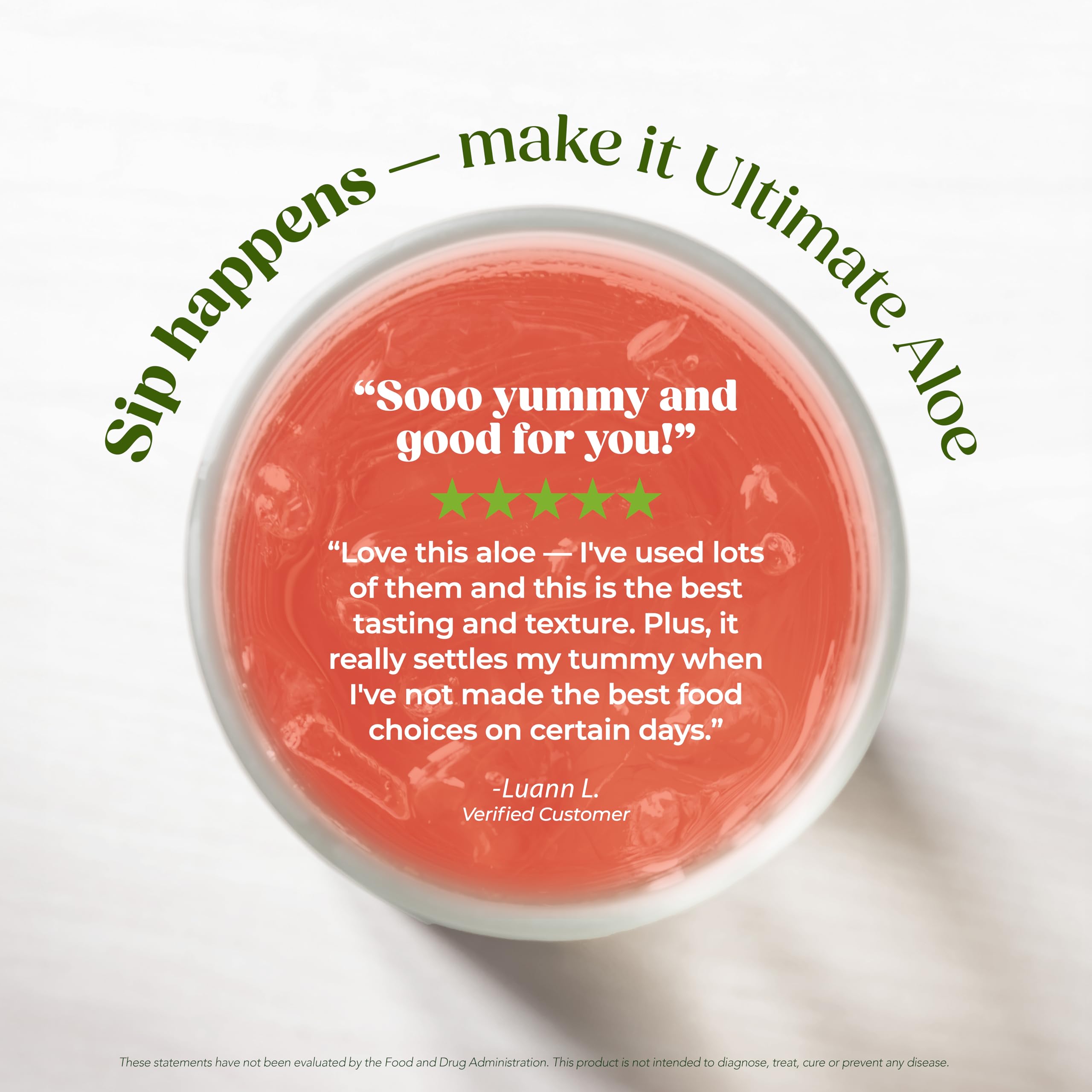 Ultimate Aloe Strawberry Kiwi Aloe Vera Juice side view