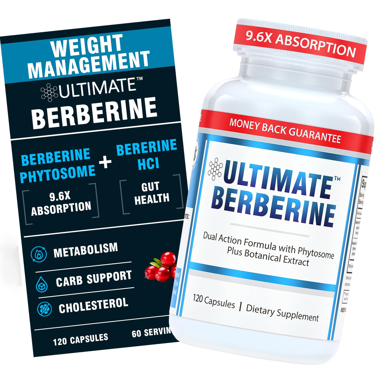 Ultimate Berberine Supplement 1000mg front view