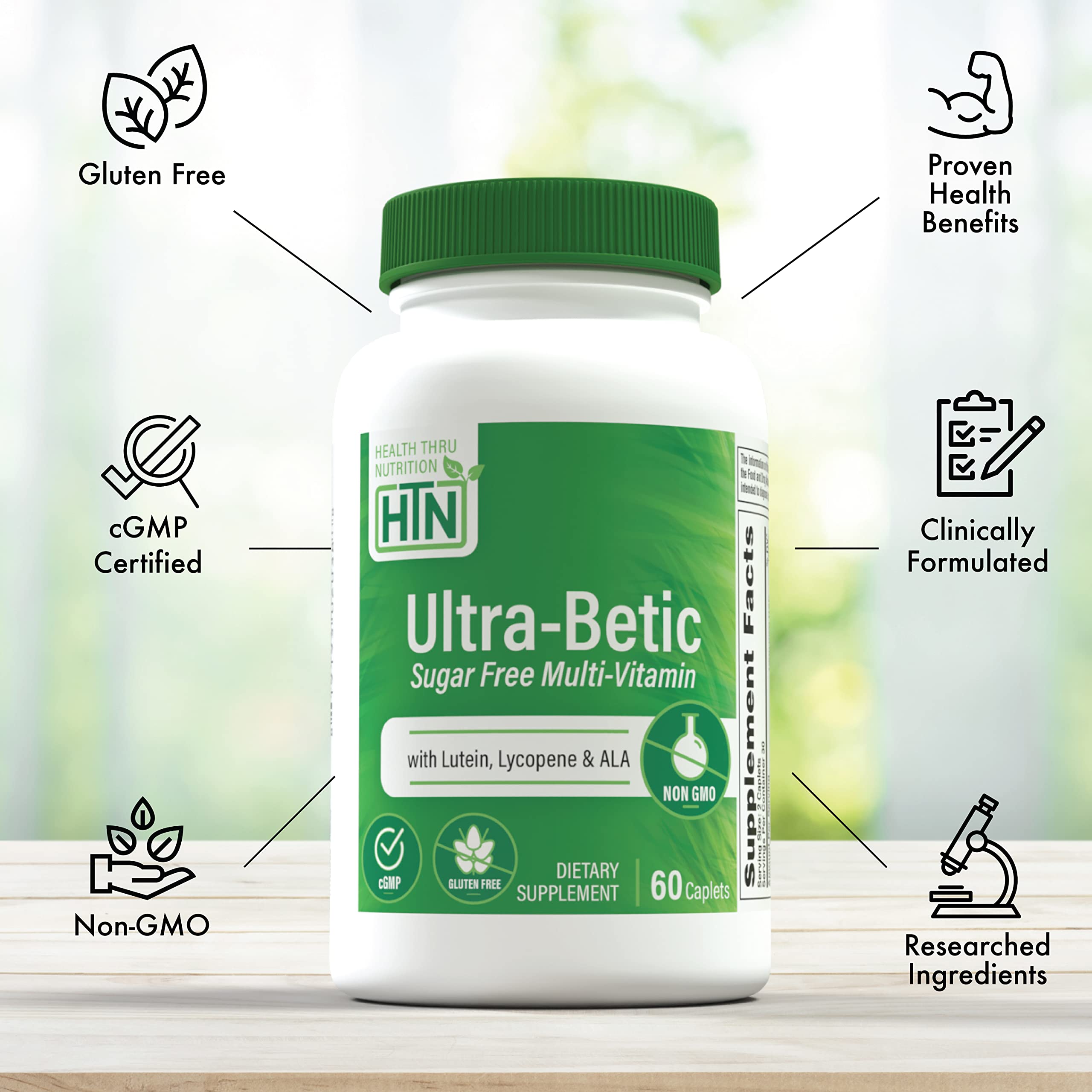 Ultra-Betic Multivitamin ingredients and nutritional information