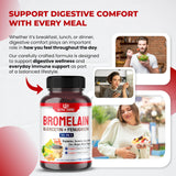 ULTRA HERBS Bromelain Supplement bottle side view