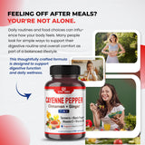 ULTRA HERBS Cayenne Pepper Capsules bottle side view