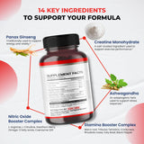 ULTRA HERBS Creatine Monohydrate Supplement capsule close-up