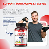 ULTRA HERBS Creatine Monohydrate Supplement side view