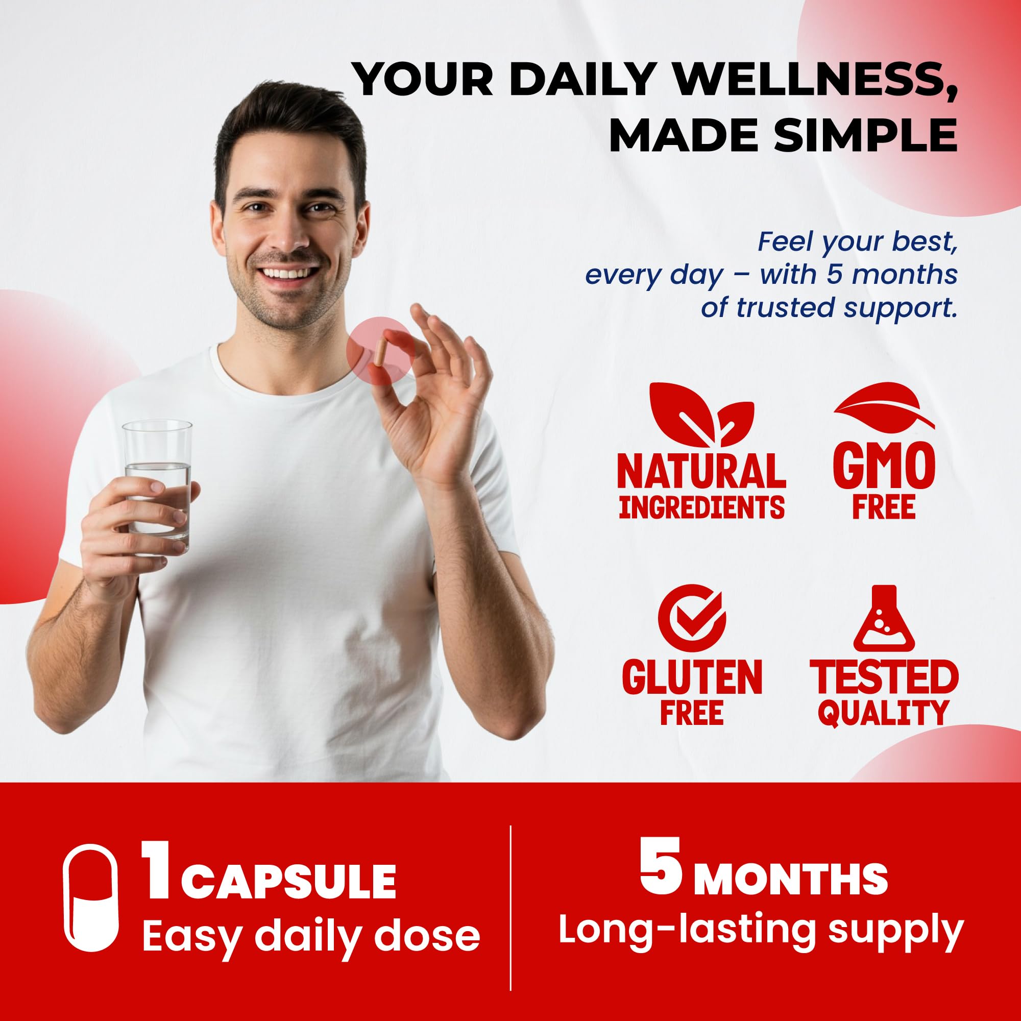 ULTRA HERBS Glutathione bottle with natural background
