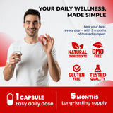 ULTRA HERBS Glutathione bottle with natural background