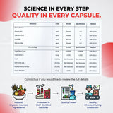 ULTRA HERBS Glutathione capsules on a wooden table