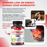 ULTRA HERBS L-Citrulline 90 capsules side view