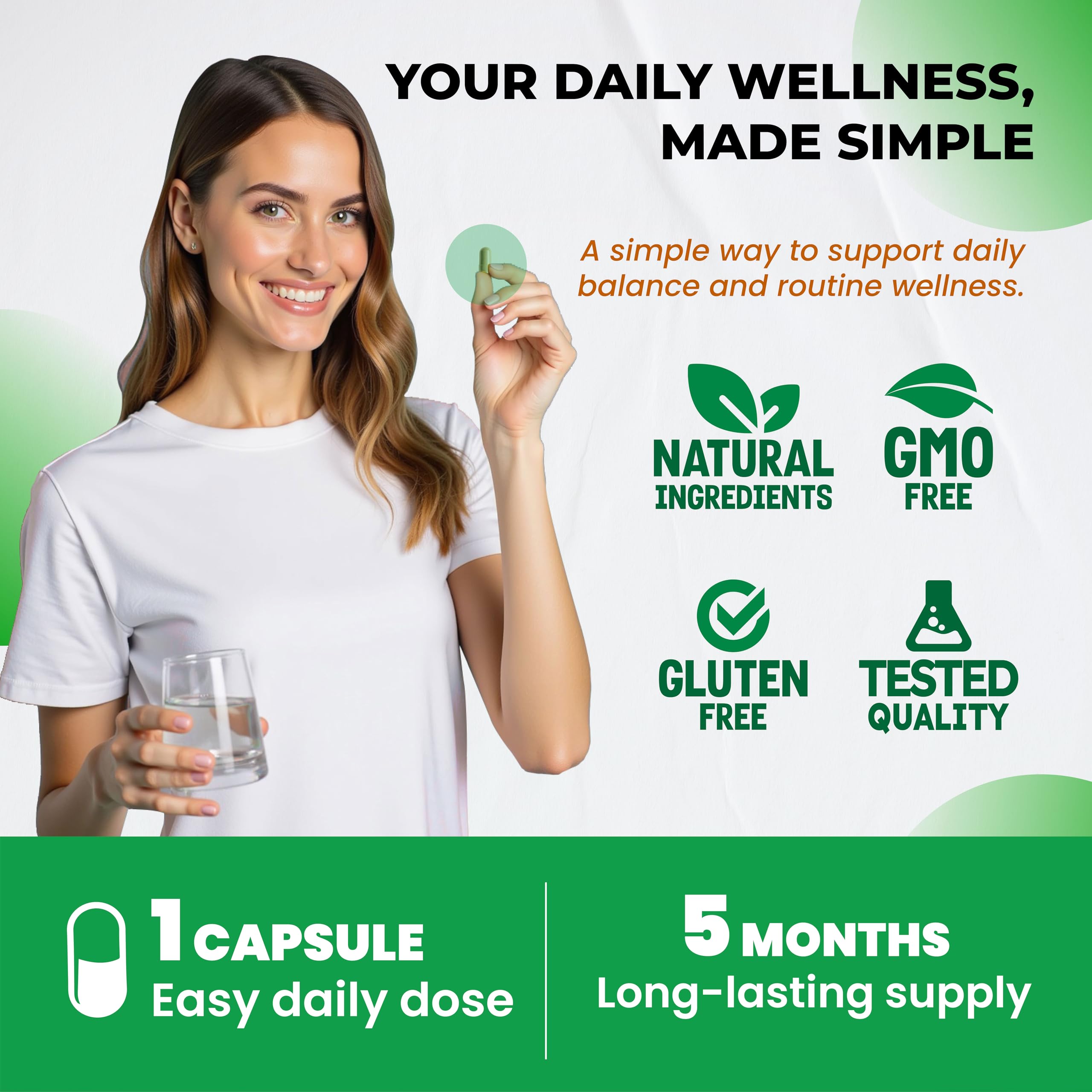 ULTRA HERBS L-Theanine Supplement displayed with herbal elements